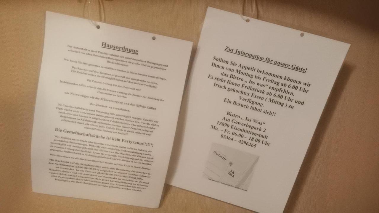Zimmervermietung Schoenfliesser Stuben Auch Fuer Monteure أيزِنهوتِنشتات المظهر الخارجي الصورة